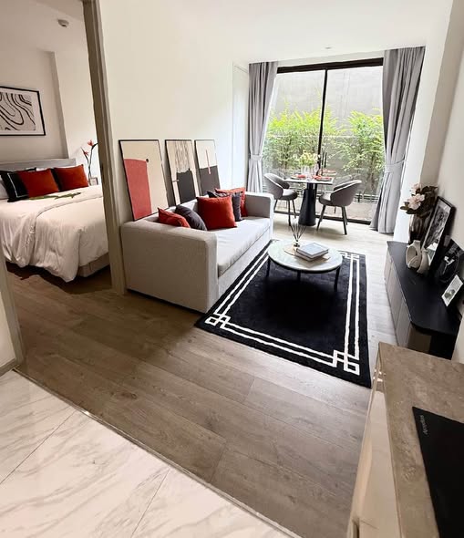 bedroom and living room and room interior of Fynn Asoke