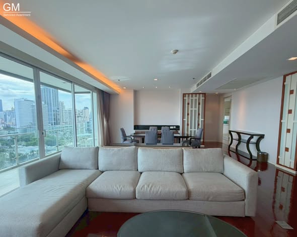 living room and bedroom of GM Service Apartment