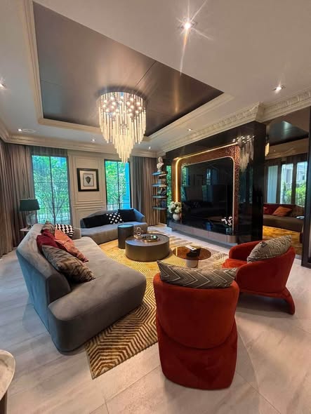 living room of แกรนด์ บางกอก บูเลอวาร์ด ปิ่นเกล้า-กาญจนาฯ (Grand Bangkok Boulevard Pinklao – Kanchana)