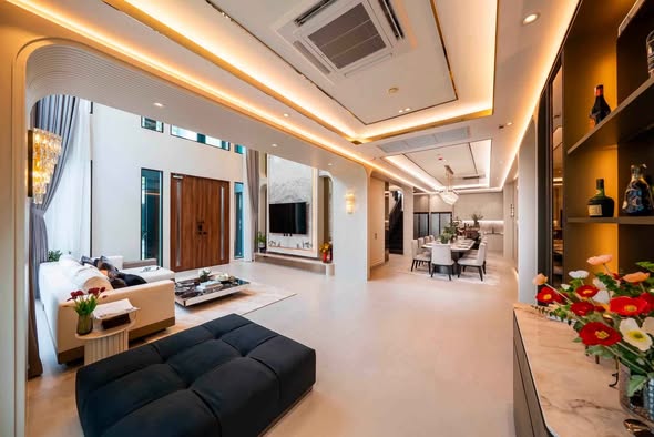 living room of Grand Bangkok Boulevard Rama9-Krungthepkritha