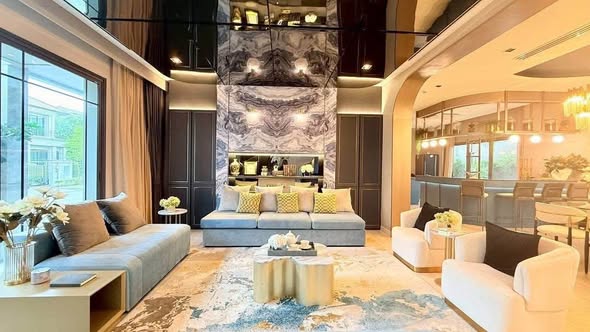 living room of Grand Bangkok Boulevard Sukhumvit – Srinakarin