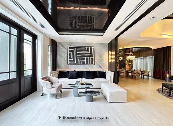 living room and bedroom of Grand Bangkok Boulevard Sukhumvit – Srinakarin
