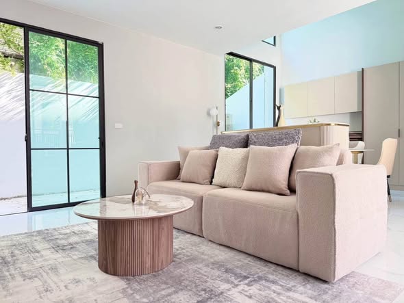 living room and room interior of Gravitia Rama 2-Thakham กราวิเทีย พระราม2-ท่าข้าม