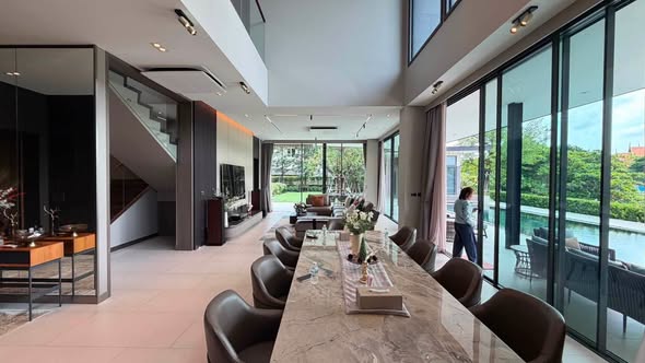 living room and room interior of Green Lung Pool Villas