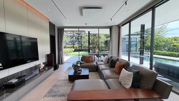 living room and room interior of Green Lung Pool Villas