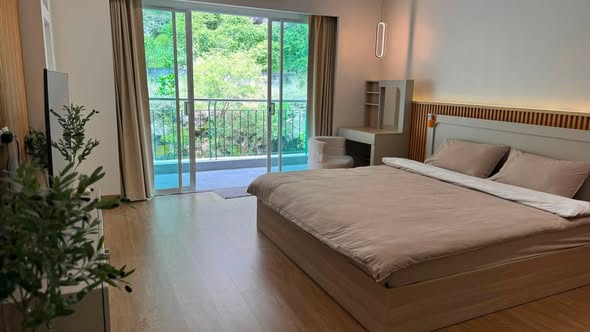 bedroom of Green place condo