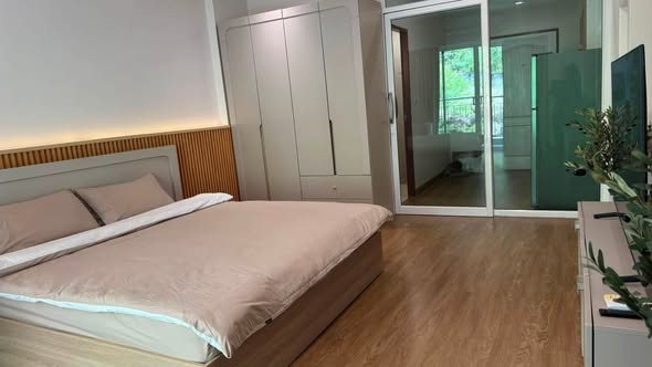 bedroom and room interior of Green place condo