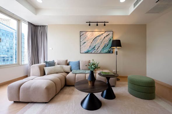 living room of Hampton Thonglor 10 แฮมป์ตัน ทองหล่อ 10