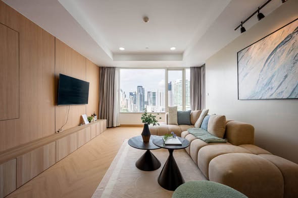 living room of Hampton Thonglor 10 แฮมป์ตัน ทองหล่อ 10