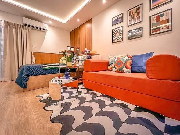 bedroom and living room of Happy Condo Rachada 18