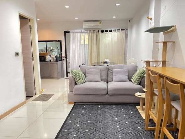 living room and bedroom of Haus Niche แจ้งวัฒนะ