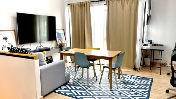 living room and room interior of Haus Niche แจ้งวัฒนะ