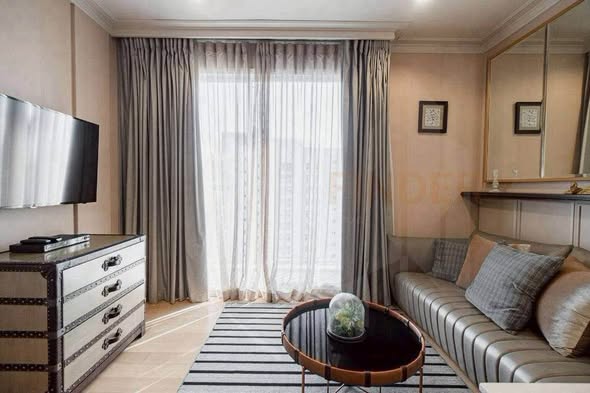 bedroom and living room of HQ by Sansiri