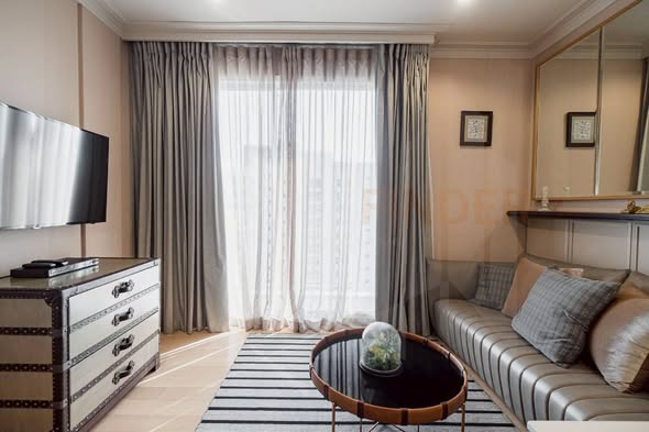 living room and bedroom of HQ by Sansiri