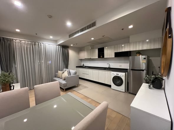 room interior and kitchen of HQ by Sansiri