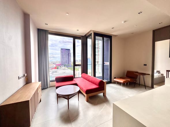 bedroom and living room and room interior of HYDE Heritage Thonglor, Sukhumvit 59 main road