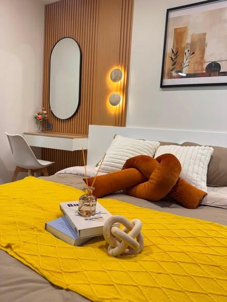 bedroom and bathroom of iCondo Sukhumvit 105