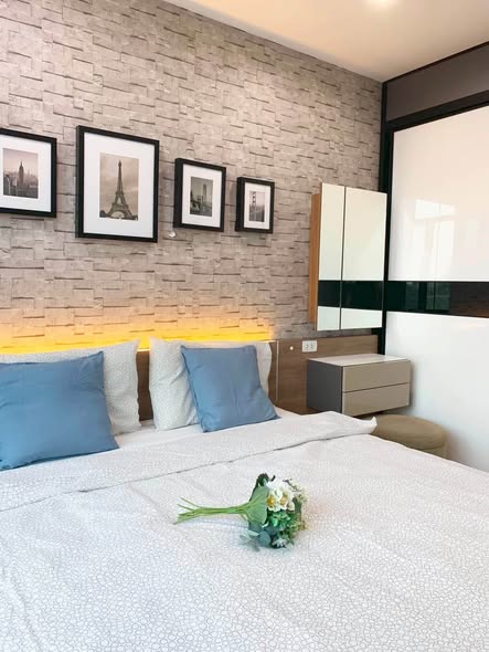 bedroom of Ideo BluCove Sukhumvit