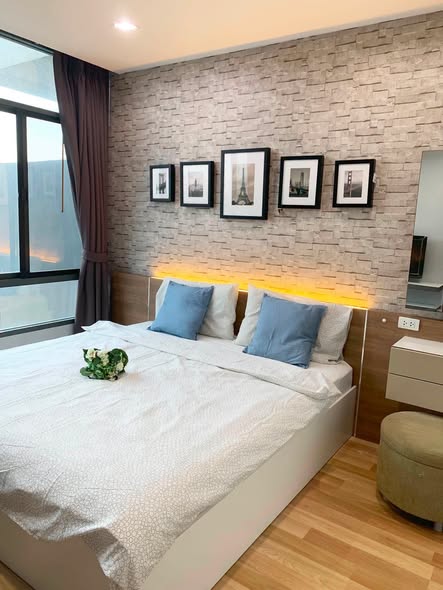 bedroom of Ideo BluCove Sukhumvit