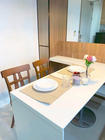 room interior and bathroom of Ideo BluCove Sukhumvit