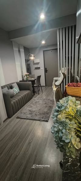 living room of IDEO Chula-Sam Yan