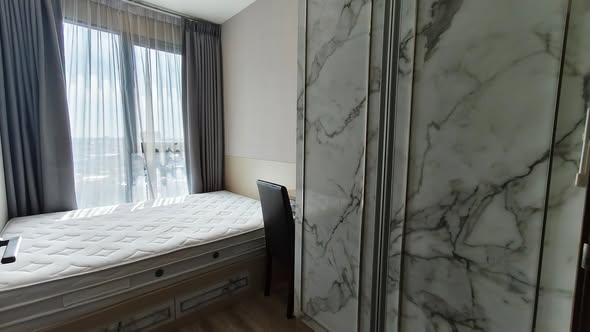bedroom of Ideo Mobi Sukhumvit 66