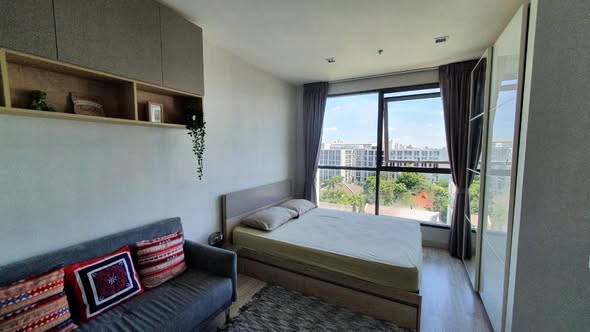 bedroom of Ideo Mobi Sukhumvit 81