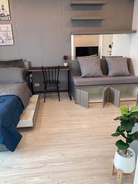 bedroom of Ideo Mobi Sukhumvit Eastgate