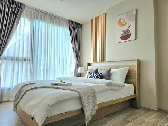 bedroom of Ideo Mobi Sukhumvit Eastpoint