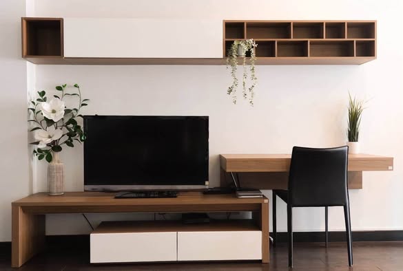 living room and room interior of Ideo Q Phaya Thai