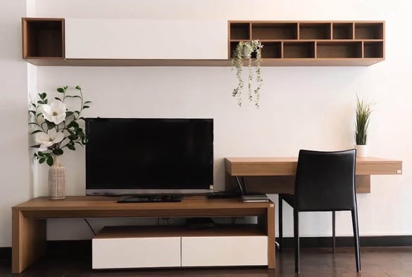 living room and room interior of Ideo Q Phaya Thai
