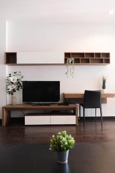 living room and room interior of Ideo Q Phaya Thai