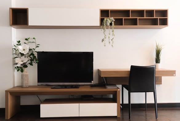 living room and room interior of Ideo Q Phaya Thai