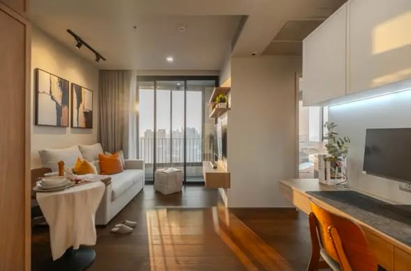 living room of Ideo Q Sukhumvit 36