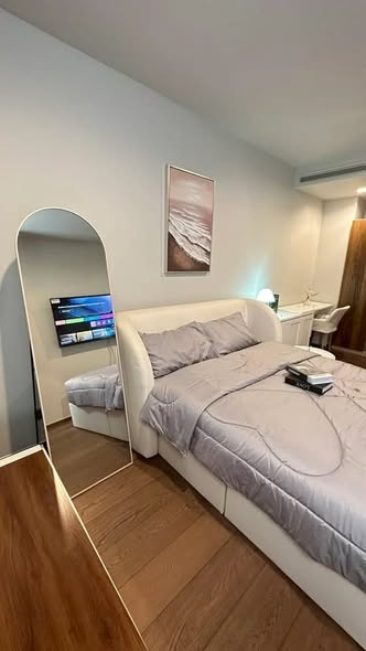 living room and bedroom of Ideo Q Sukhumvit 36
