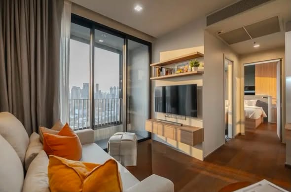 living room and bedroom and room interior of Ideo Q Sukhumvit 36