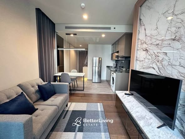 living room and kitchen of Ideo Q Sukhumvit 36