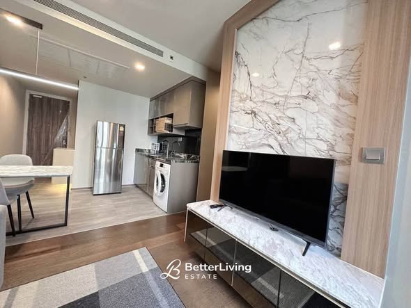 living room and kitchen of Ideo Q Sukhumvit 36
