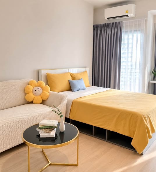 bedroom of IDEO Rama9 – Asoke