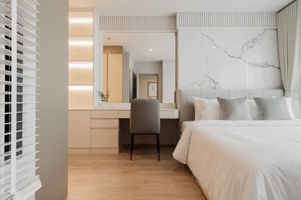 bedroom of IDEO Rama9 – Asoke