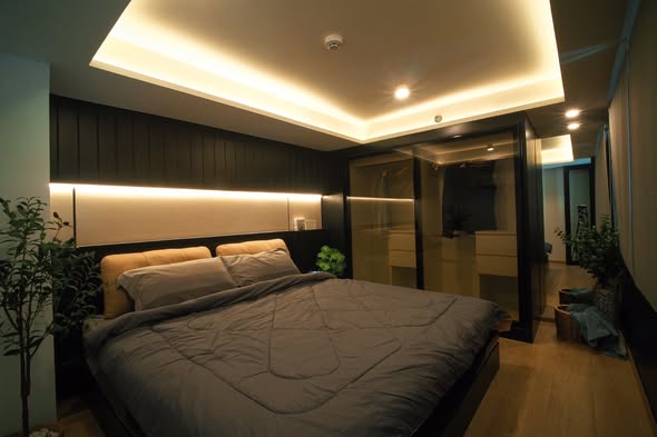 bedroom of IDEO Rama9 – Asoke