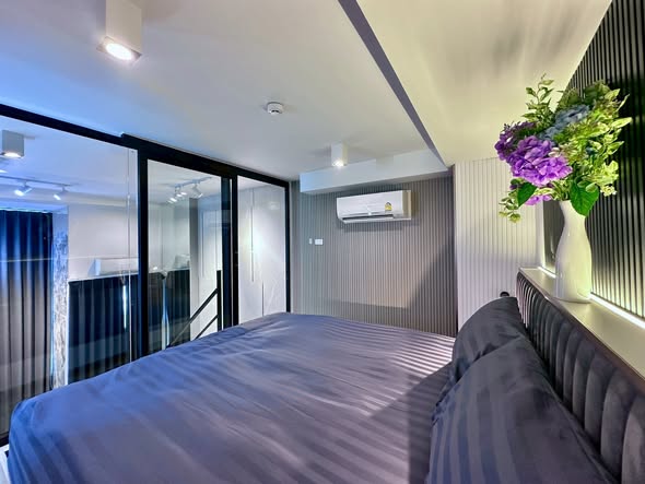 bedroom of IDEO Rama9 – Asoke