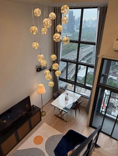 living room of IDEO Rama9 – Asoke