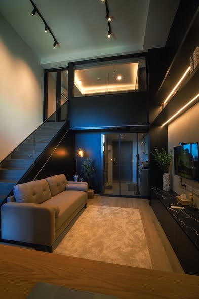 living room of IDEO Rama9 – Asoke