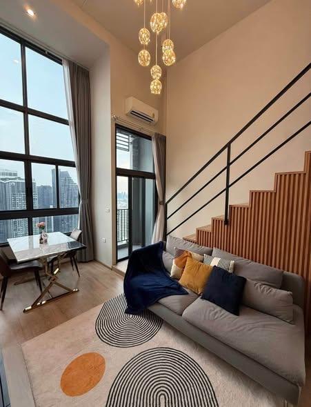 living room of IDEO Rama9 – Asoke