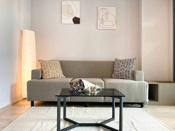 living room of IDEO Rama9 – Asoke