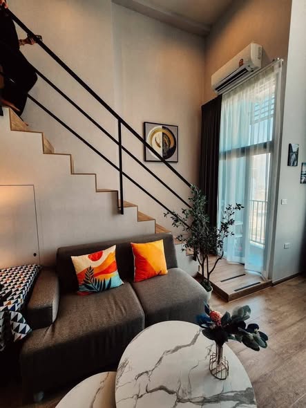 living room of IDEO Rama9 – Asoke