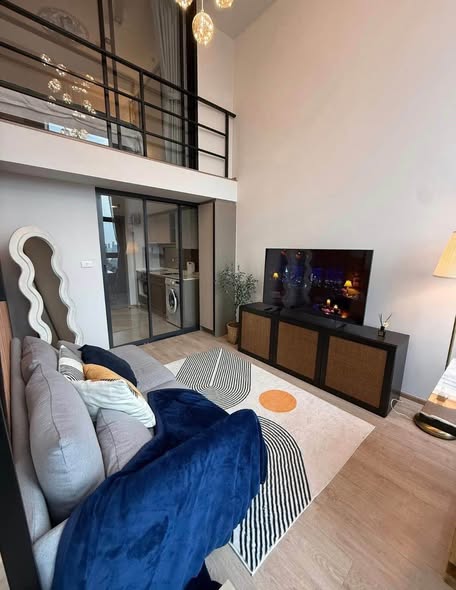 living room of IDEO Rama9 – Asoke