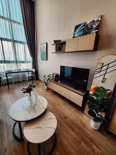 living room and room interior of IDEO Rama9 – Asoke