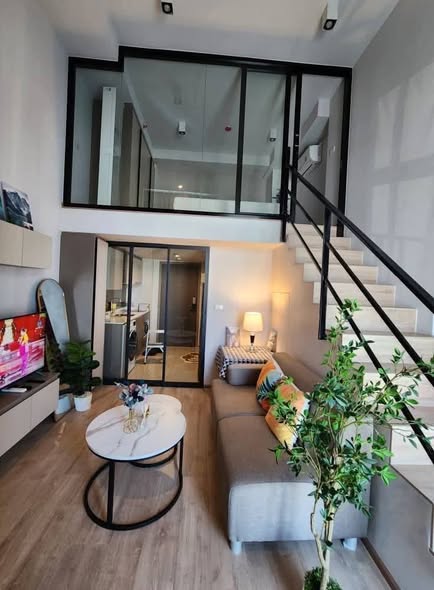living room and room interior of IDEO Rama9 – Asoke